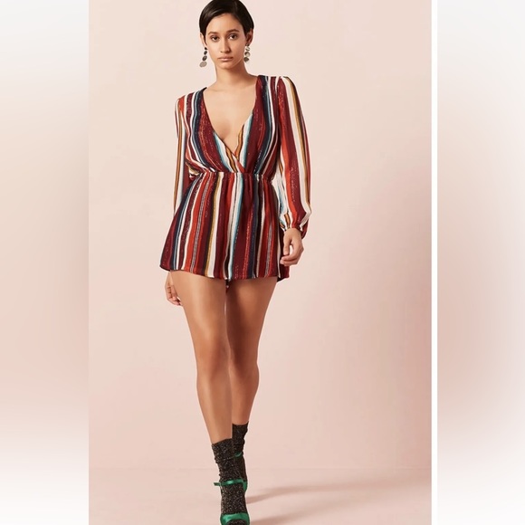 Forever 21 Striped Surplice Romper!!! - Picture 13 of 14